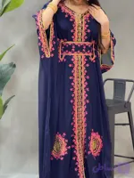 پیراهن زنانه سنتی مدل سرمه دوزی کد 1302405