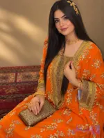 پیراهن سنتی زنانه مدل جاسکی طرح زرین 01