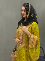 پیراهن جاسکی کوتاه طرح پولک کد 159