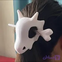 گیره مو زنانه مدل کانزاشی طرح فسیل دایناسور