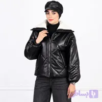 کاپشن چرم زنانه کوتاه دیبا