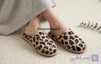 دمپایی حمام پلنگی سایز ۴۰ زنانه مردانه پودایران