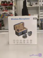 میکروفون دوکاربره سکه ای wireless microphone sh8 dual