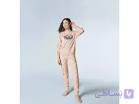 ست تیشرت و شلوار راحتی زنانه دیزنی طرح ۱۰۰ سالگی میکی و مینی، نخی ۱۰۰٪، صورتی