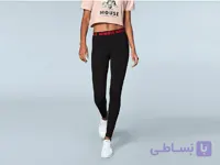 شلوار نخی زنانه دیزنی طرح میکی ماوس مشکی