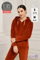هودی مخمل آجری