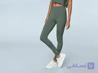 شلوار نخی زنانه دیزنی طرح میکی ماوس سبز