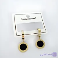 گوشواره حلقه ای طرح ساعت کد 158