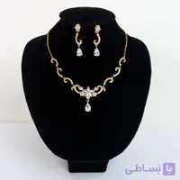 نیم ست گل اشکی نگینی کد 88