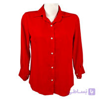 شومیز زنانه کریشه قرمز C1026