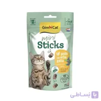 تشویقی گربه جیم کت Gimcat مدل Mini Sticks با طعم مرغ و کت نیپ