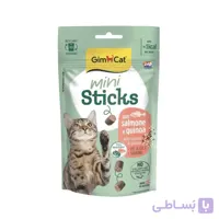 تشویقی گربه جیم کت Gimcat مدل Mini Sticks با طعم ماهی سالمون و کینوا