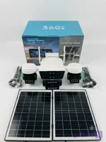 دوربین پهبادی خورشیدی-سیمکارتی 4 لنز با 2 پنل خورشیدی مدل V4D26
