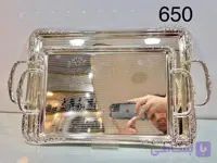 سینی پذیرایی دو تیکه سیلور اماراتی وینکس