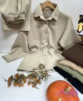 ست شومیز شلوار فتیله ای پارچه خارجی زنانه