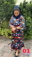 پیراهن مخمل قواره دار