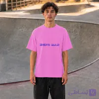 تیشرت صورتی طرح Hero Man