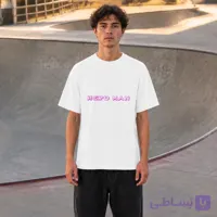 تیشرت سفید طرح Hero Man