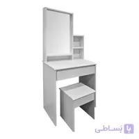 میز آرایش با آینه و چهارپایه مدل Larnia 01