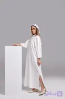 کفتان مدل گوهر برند لیلی نژاد جنس پارچه لینن نخ