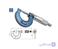 میکرومتر خارج سایز 125-150 میلیمتر برند داسکوا کد 9130-4111
