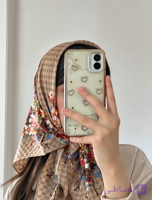 مینی اسکارف ابریشم ساتن