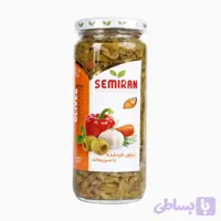 زیتون خرد شده با سبزیجات سمیران شیشه ۴۵۰ گرمی