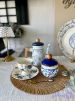 قندان لعابی قلم‌آبی وارداتی