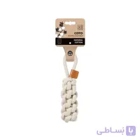 طناب بازی سگ کتان 22 سانتی متری ام پتس – Coto White Loop Bar