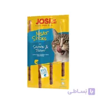 تشویقی مدادی گربه با طعم سالمون و قزل آلا جوسرا – Meat Sticks
