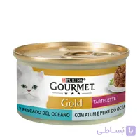 کنسرو گربه تارتلت با طعم ماهی تن و اقیانوسی گورمت – Tartelette Duo