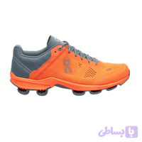 on cloud surfer orange grey