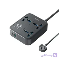 چندراهی برق 3250 وات 3 پریز یونیورسال پاورلوژی PWCUQC037