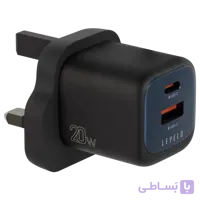 شارژر دیواری دو پورت با توان 35 وات Levelo Vero GaN