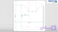 دانلود طرح دایکات جعبه لوازم آرایشی؛ قالب فانتزی و خلاقانه (لایه باز)