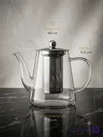قوری پیرکس مخروطی 950 سی سی