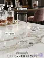 لیوان پایه دار آناسون کریستال نودگلس 190 سی سی کد 66023