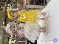 عروسک مفصلی چشم تیله ایی موها دوختی کلا مفصل نشکن
