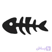 بوک مارک فلزی پیل طرح اسکلت ماهی (کد Y7F94)