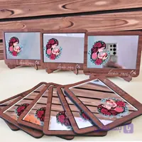 آینه چوبی آغوش مادر