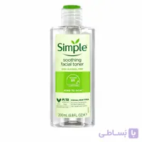 تونر تسکین دهنده صورت سیمپل مناسب انواع پوست – ۲۰۰ میلی لیتر