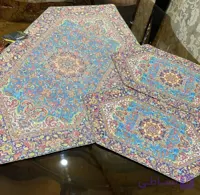 رومیزی ترمه جنس ابریشم طرح آبان کد 4