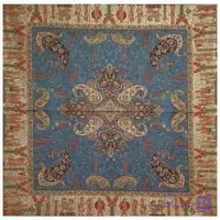 رومیزی ترمه ابریشم طرح کج راه سنتی کد 1