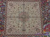 رومیزی ترمه ابریشم طرح شاه زرند کد 4