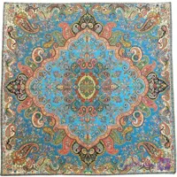 ست 3 تیکه رومیزی ترمه ابریشم طرح سلاطین کد 6