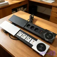 پریز تو کار کشویی رو میزی با شارژر وایرلس و فست شارژ
