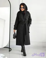 پالتو فوتر بلند زنانه آستردار مدل آروا سایز ۳۶ تا ۴۶ ضمانت کالا