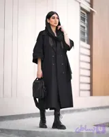 بارانی بلند زنانه کتان تی سی مدل تیارا سایز ۳۸ تا ۴۸ ضمانت اصالت کالا