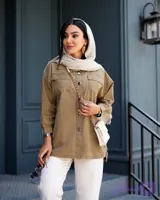 مانتو پاییزه زنانه یقه مردانه بقل بندی کتان مدل دلوین سایز ۴۰ تا ۵۰ اصالت کالا