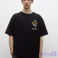 تیشرت مردانه pull&bear اورجینال اوورسایز
